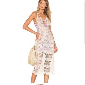 Free People Still Life Lace Midi Dress Size 4